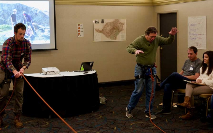 teens reunite with parents after outdoor course